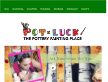 Tablet Screenshot of potluck-pottery.com